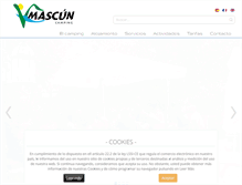 Tablet Screenshot of campingmascun.com